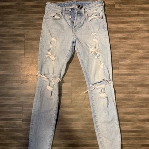 H&M Distressed Skinny Jeans